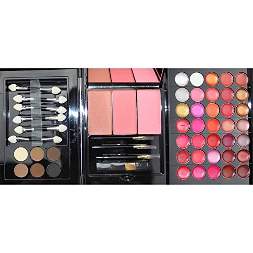 JasCherry Paleta de Sombras de Ojos 177 Colores de Estuche de Maquillaje Cosmético - Incluye Corrector Camuflaje y Polvo de Cejas y Rubor y Brillo Labios #2