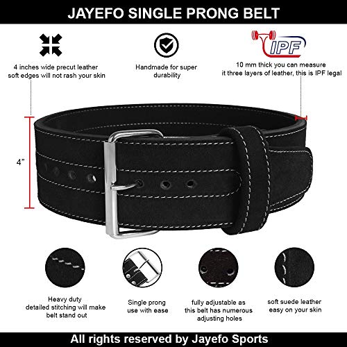 Jayefo - Cinturón de elevación, Púa única, Large
