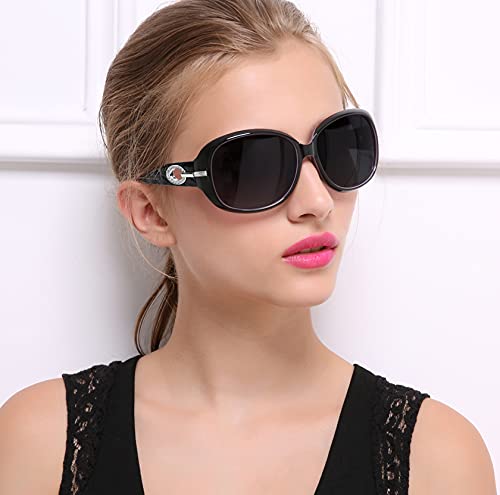 Joopin Gafas de Sol Mujer Moda Polarizadas Protección UV400 de Gran Tamaño Gafas de Sol Señoras (Púrpura)