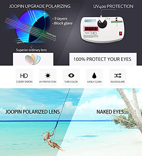 Joopin Gafas de Sol Mujer Moda Polarizadas Protección UV400 de Gran Tamaño Gafas de Sol Señoras (Púrpura)