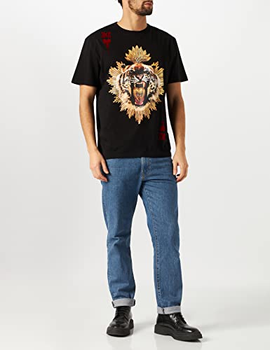 Just Cavalli T-Shirt Sudadera, 900 Black, XXXL para Hombre
