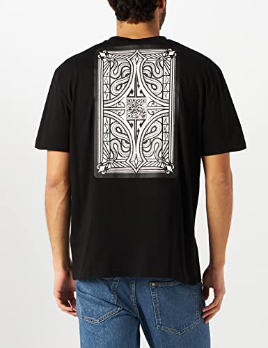 Just Cavalli T-Shirt Sudadera, 900 Black, XXXL para Hombre
