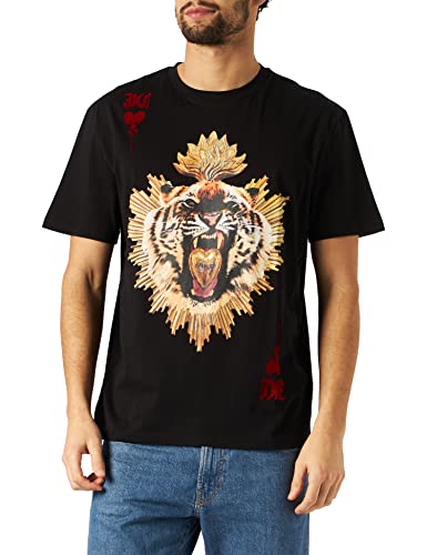 Just Cavalli T-Shirt Sudadera, 900 Black, XXXL para Hombre