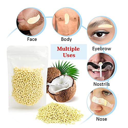 KalisCare Nose Wax Kit, Kit de depilación con cera para hombres y mujeres, 100 g