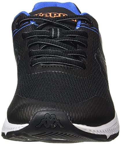 Kappa Faster Lace, Zapatillas Deportivas, Negro/Azul/Naranja, 39 EU