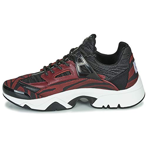 Kenzo Sonic Zapatillas Moda Mujeres Negro/Burdeo - 36 - Zapatillas Bajas Shoes