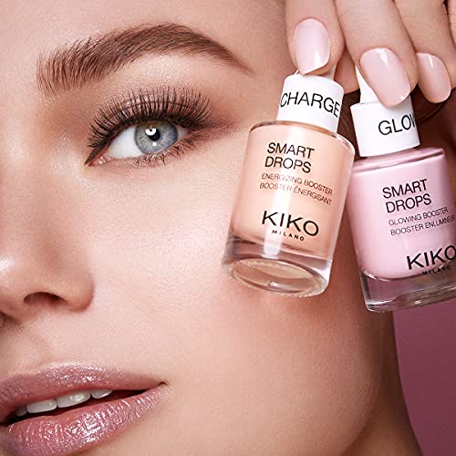 Kiko Milano Smart Drops Booster Set of 3 Facial Charge + Detox + Glow, Efecto Energizante, Detox y Illuminador