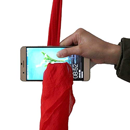 KIRALOVE Pañuelo mágico - Pasar por el teléfono - Truco - Trucos de Magia - bromas - Idea de Regalo Original