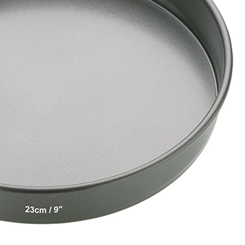Kitchen Craft Molde Tarta Redondo Desmontable, Acero, Negro