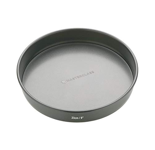 Kitchen Craft Molde Tarta Redondo Desmontable, Acero, Negro