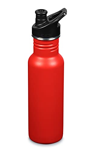 Klean Kanteen Classic Narrow 18oz (w/Sport Cap) Botella, Unisex Adulto, Lirio Tigre, 18 oz