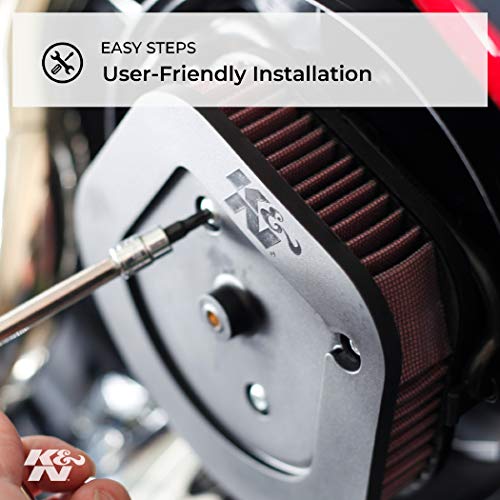 K&N HD-1499 - Recambio de filtro de aire para Harley Davidson 1450 Moto