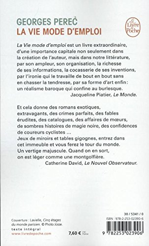 La vie mode d'emploi: Romans (Le Livre de Poche)
