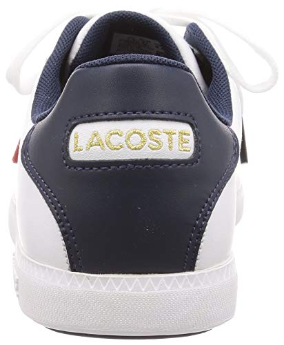 Lacoste Graduate TRI1 SMA, Zapatillas Hombre, Wht/Nvy/Red, 44 EU
