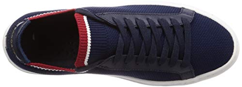 Lacoste LA PIQUEE 119 1 CMA, Zapatillas Hombre, Azul (Navy/White/Red), 39.5 EU
