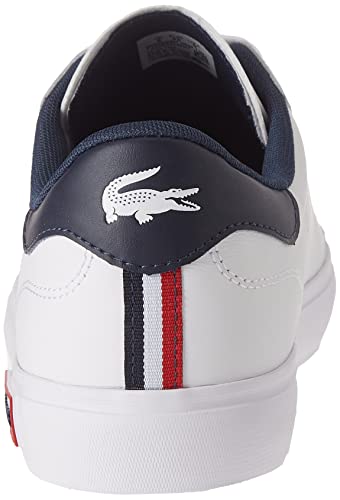 Lacoste POWERCOURT TRI22 1 SMA, Zapatillas Hombre, Wht/Nvy/Red, 46 EU