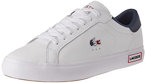 Lacoste POWERCOURT TRI22 1 SMA, Zapatillas Hombre, Wht/Nvy/Red, 46 EU