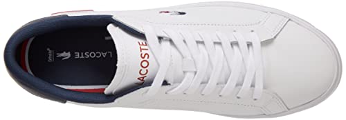 Lacoste POWERCOURT TRI22 1 SMA, Zapatillas Hombre, Wht/Nvy/Red, 46 EU