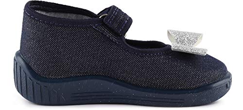 Ladeheid Zapatillas Zapatos Calzado Niña LARW004 (Azul Oscuro Brocado/Bogen, 26 EU)