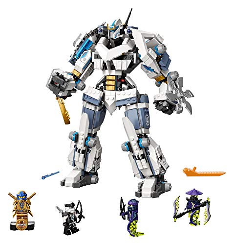 LEGO NINJAGO Legacy Zane’s Titan Mech Battle 71738 Ninja Toy Building Kit Featuring Collectible Minifigures, New 2021 (840 Pieces)