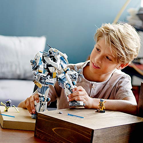 LEGO NINJAGO Legacy Zane’s Titan Mech Battle 71738 Ninja Toy Building Kit Featuring Collectible Minifigures, New 2021 (840 Pieces)