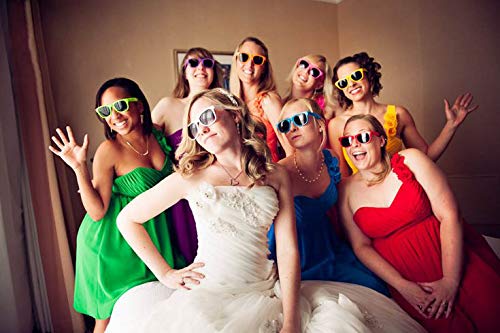 LFYXCW Paquete de 12 Gafas de Sol de Fiesta de Colores Retro Vintage para Adulto (12colores)