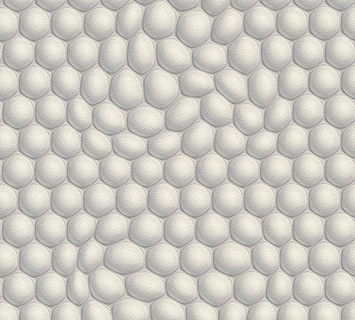 Livingwalls Harmony, Creme, Grau, Metallic, 10,05 m (Länge) x 0,53 m (Breite)