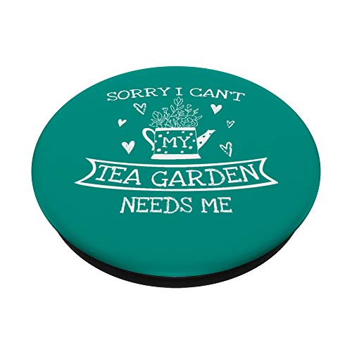 Lo siento no puedo Mi jardín de té me necesita Herbolario PopSockets PopGrip Intercambiable