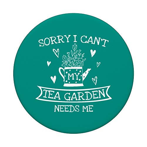Lo siento no puedo Mi jardín de té me necesita Herbolario PopSockets PopGrip Intercambiable