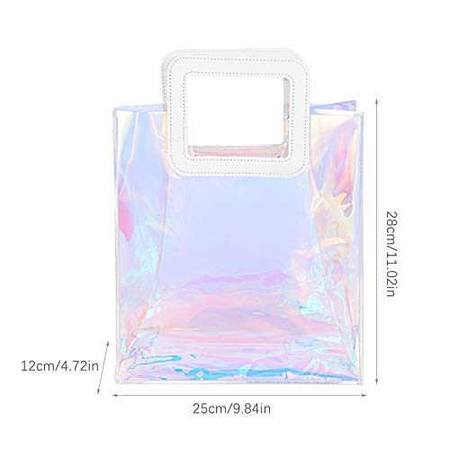 LxwSin Bolsa de Aseo Transparente, Bolsa de Maquillaje Transparente, Bolsas de Aseo de PVC Bolsa de Cosméticos Grande Bolsa de Viaje Portátil Impermeable Bolsa de Maquillaje para Playa Viajes Negocios