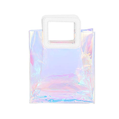 LxwSin Bolsa de Aseo Transparente, Bolsa de Maquillaje Transparente, Bolsas de Aseo de PVC Bolsa de Cosméticos Grande Bolsa de Viaje Portátil Impermeable Bolsa de Maquillaje para Playa Viajes Negocios
