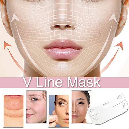 Máscara V Line,Reductor de Papada,Mascarilla Para Papada,V Face Mask,Mascarilla Reafirmante Facial,Mascarilla hidratante reafirmante de contorno