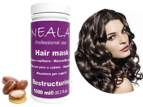 Mascarilla profesional para cabello dañado. Reestructurante, nutritiva y regeneradora del cabello dañado con extracto de Jojoba y proteínas de leche. 1000ml.