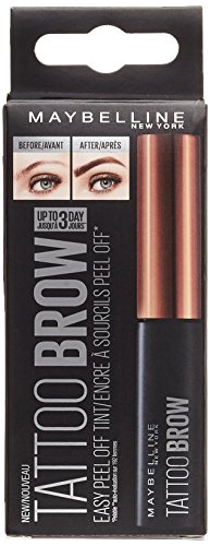 Maybelline New York Brow Tattoo Gel Tinte para Cejas Castañas, Tono Medium 2 - 4.6g