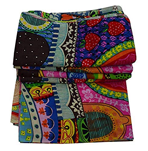 Medidor de tela pura hecho a mano Jaipuri Mano Tela de la impresión de bloque Vestido indio Material de la tela Medidor de tela de 2,5 metros para coser la tela india por el metro