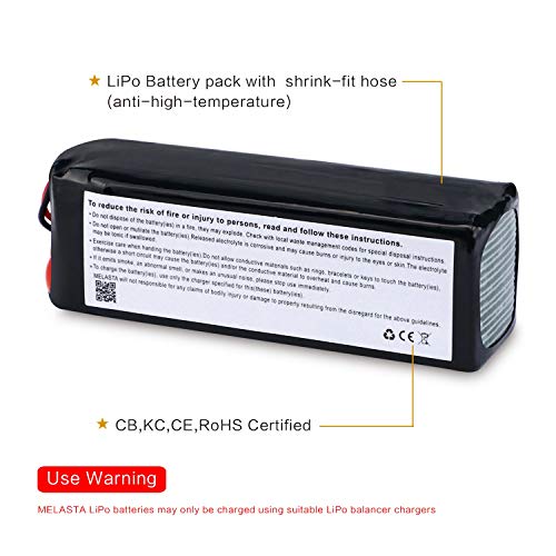 melasta 4S 14.8V LiPo batería 2200mAh 50C RC Lipo batería con XT60 Enchufe para RC avión helicóptero Quadcopter vehículo Barco