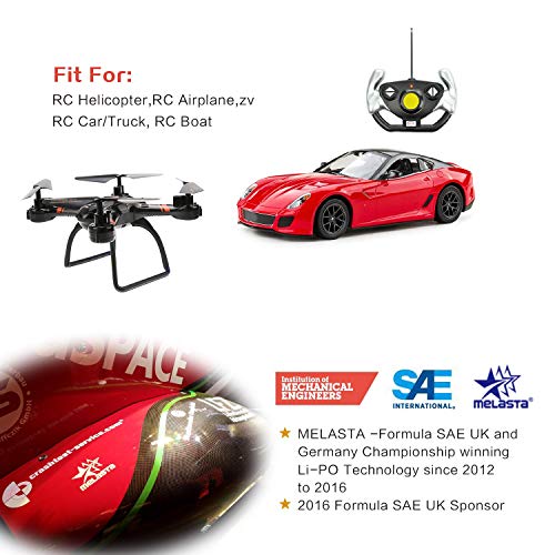 melasta 4S 14.8V LiPo batería 2200mAh 50C RC Lipo batería con XT60 Enchufe para RC avión helicóptero Quadcopter vehículo Barco
