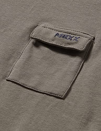 Mexx Crewneck Print T-Shirt Camiseta, Gris Oscuro, 110/116 cm para Niños
