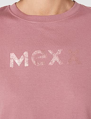 Mexx Organic Cotton T-Shirt Camiseta, Malva, L para Mujer