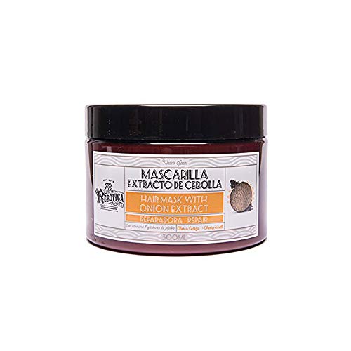 MI REBOTICA | Mascarilla Capilar Ultranutritiva Reparadora con Extracto de Cebolla Olor Cereza 300 ml | Vitaminas para el Cabello | Mascarilla Pelo | Fortalece y Estimula el crecimiento capilar