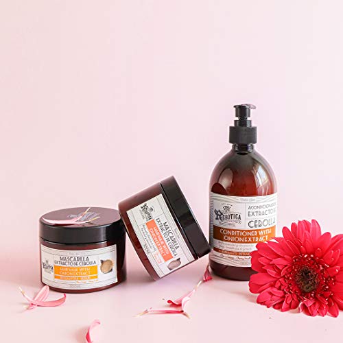 MI REBOTICA | Mascarilla Capilar Ultranutritiva Reparadora con Extracto de Cebolla Olor Cereza 300 ml | Vitaminas para el Cabello | Mascarilla Pelo | Fortalece y Estimula el crecimiento capilar