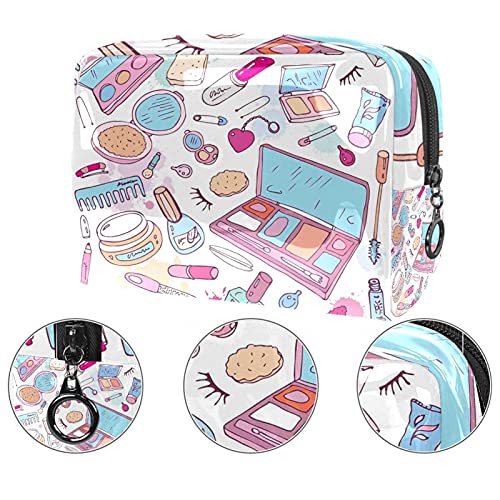Mini Bolso del Maquillaje de Las Mujeres, Prenda Impermeable del Neceser del Viaje del Almacenamiento Concepto de Glamour de Belleza para Viajes, Organizadora de cosméticos