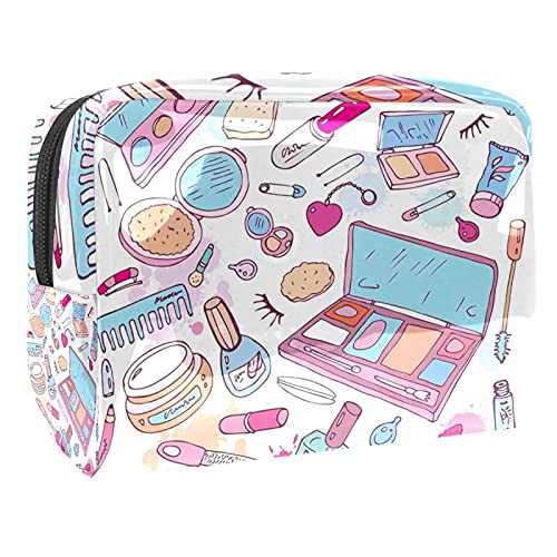 Mini Bolso del Maquillaje de Las Mujeres, Prenda Impermeable del Neceser del Viaje del Almacenamiento Concepto de Glamour de Belleza para Viajes, Organizadora de cosméticos