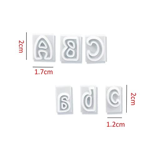 Moldes Letras Fondant Sonwaha 64 PCS Cortadores Letras Fondant Alfabeto Moldes Galletas para Fondant Azúcar de Almendra Galletas de Almíbar Chocolate