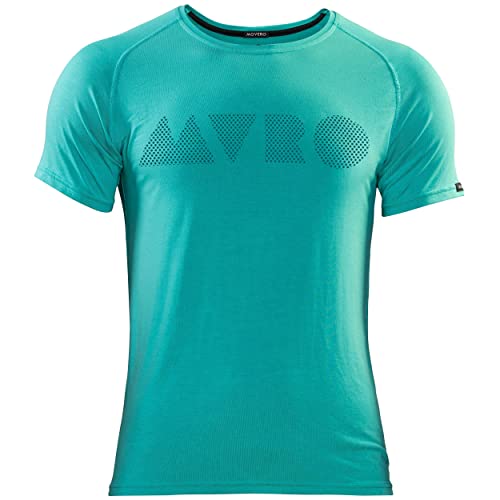 Movero Performance Bamboo Dot t-Shirt (Aqua) (Small)