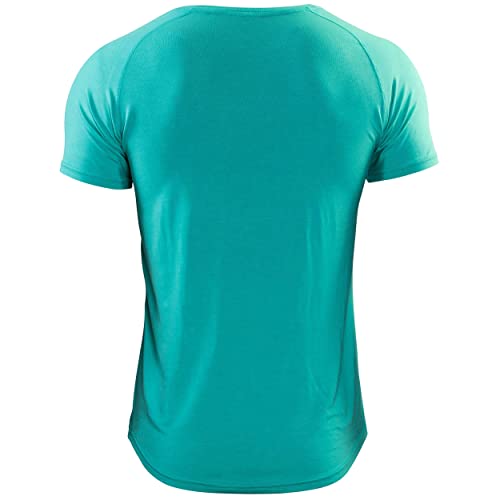 Movero Performance Bamboo Dot t-Shirt (Aqua) (Small)