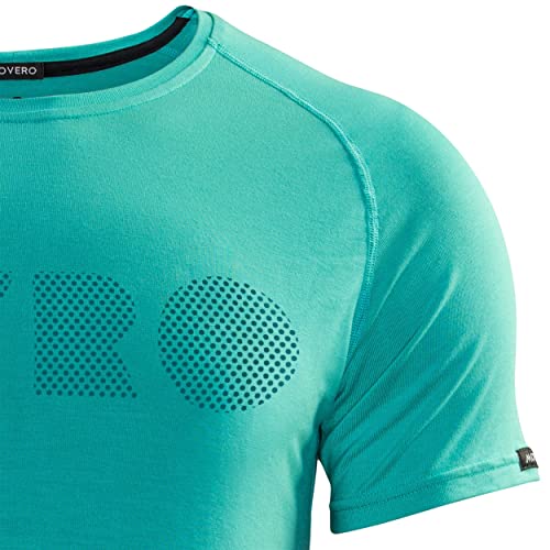 Movero Performance Bamboo Dot t-Shirt (Aqua) (Small)