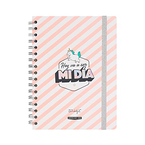 Mr. Wonderful Agenda clásica 2021-2022 Semana vista - Hoy va a ser mi día, Multicolor
