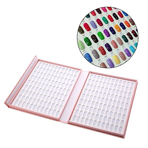 Muestrario de Uñas para Pintar, Anself Expositor Uñas para Muestra Color de Esmalte Gel de Uñas 120 Colores rosa d'Anself