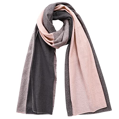 Mujeres Mantas Bufanda Señora Pashmina Invierno Otoño Tartán Enrejado Mantón Rosa